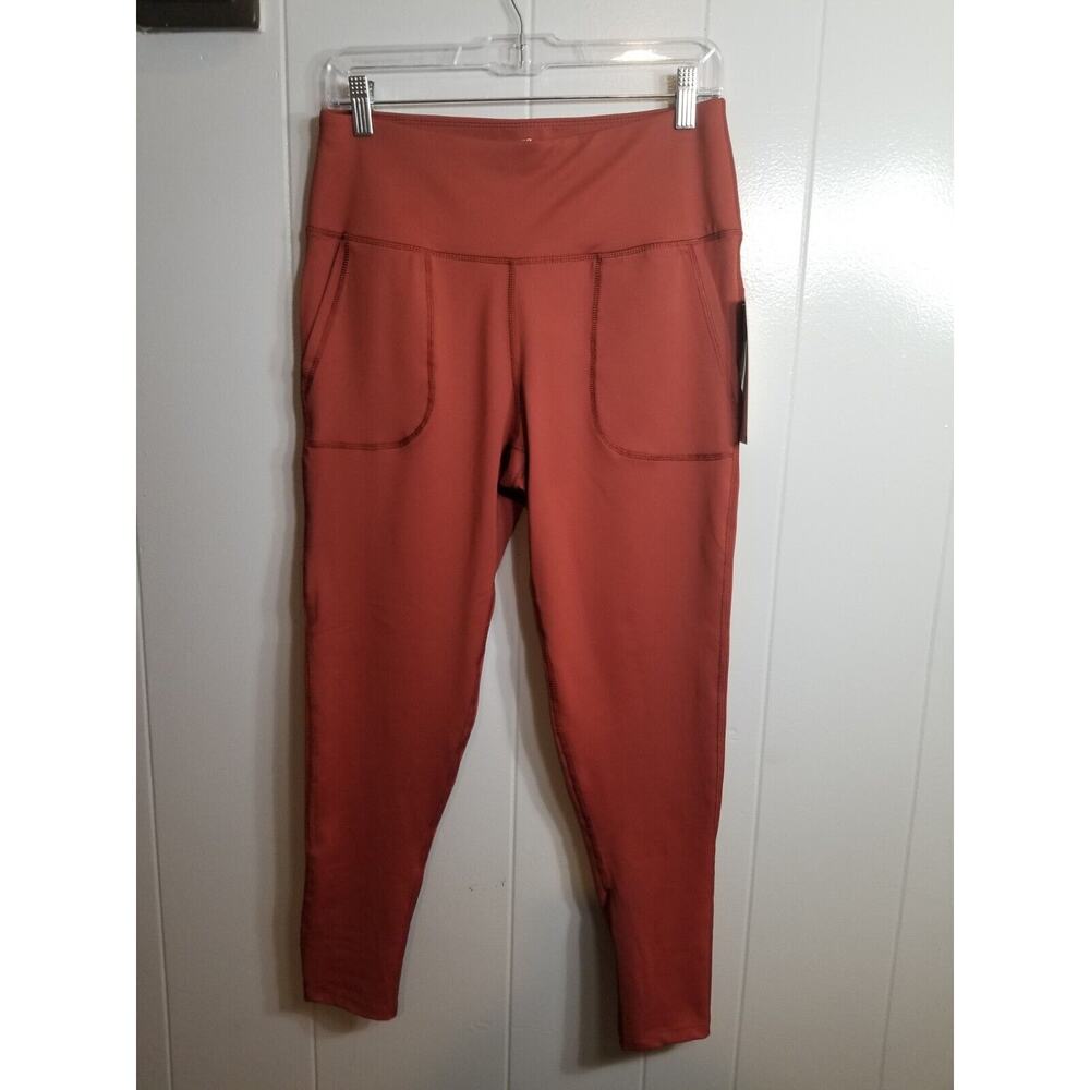 Layer 8 Women's Sz Large Terracotta‎ Orange Nova Core 7/8 High Waisted Leggings